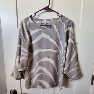 Loft size small animal print top